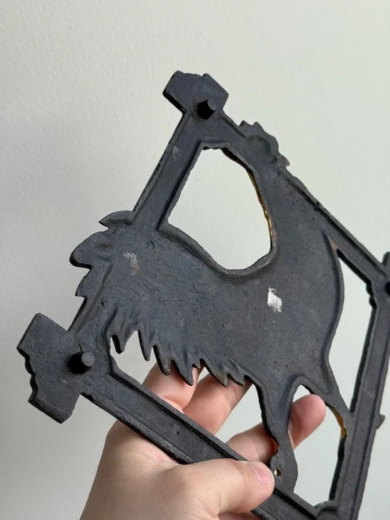 Vintage Rooster Iron Painted 8.5x8.5" Trivet Kitchen Farmhouse Decor Cottagecore - Picture 12 of 12